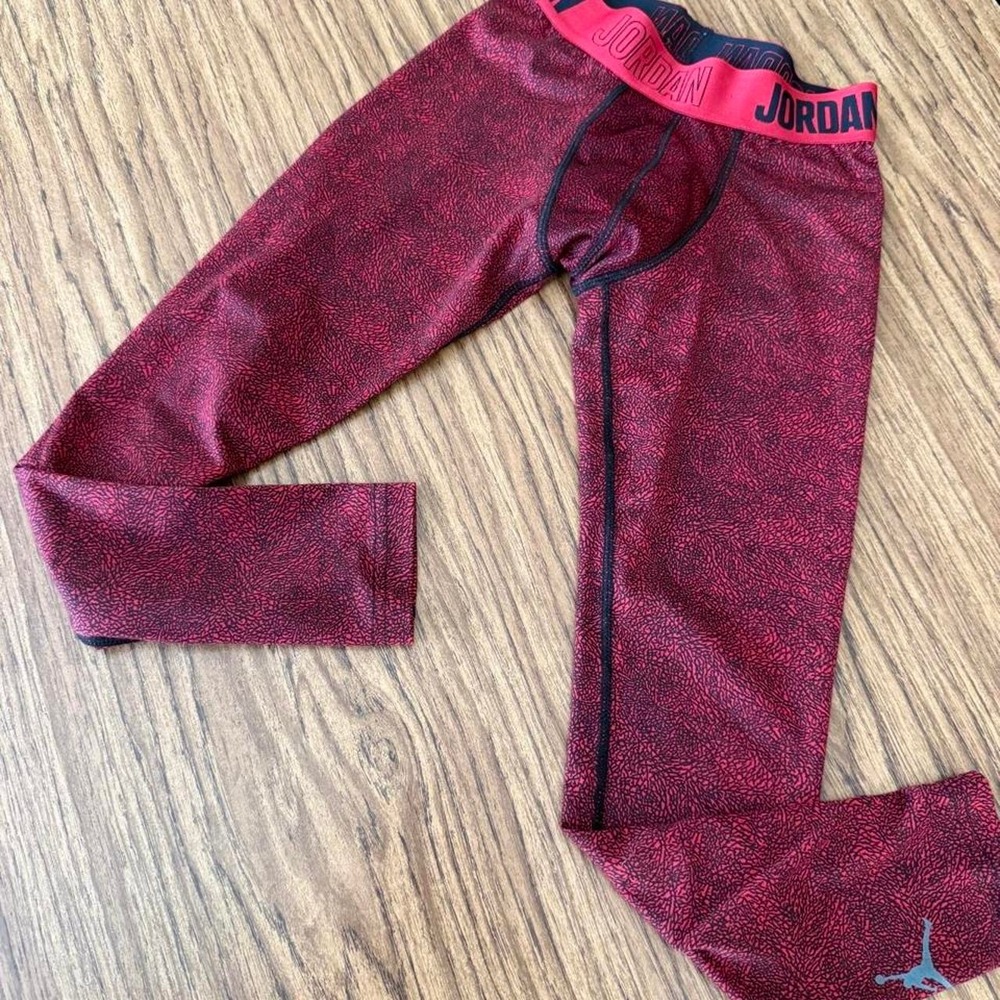 Kids size 7 air Jordan compression tights